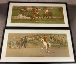 A pair of early Lionel Edwards lithographs of Hunting scenes.
