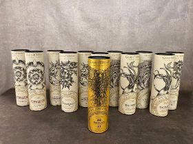 12 bottles limited edition Game of Thrones single malt whiskey