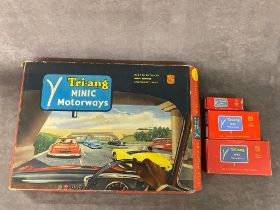 Minic Motorways by TRIANG. Boxed set number M1512 Comprising of all sections of roadway road