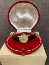 An early 1960’s ladies 9ct gold Omega watch