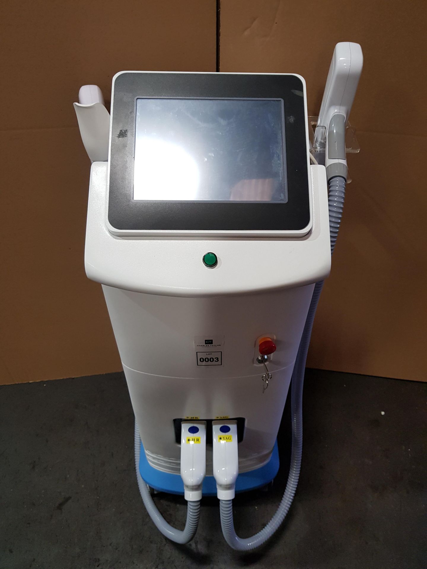 PROFESSIONAL HR SUPER HAIR REMOVAL ND YAG - LASER MACHINE (NO PLATE) (WITH 2 HAND GUNS, POWER LEAD &
