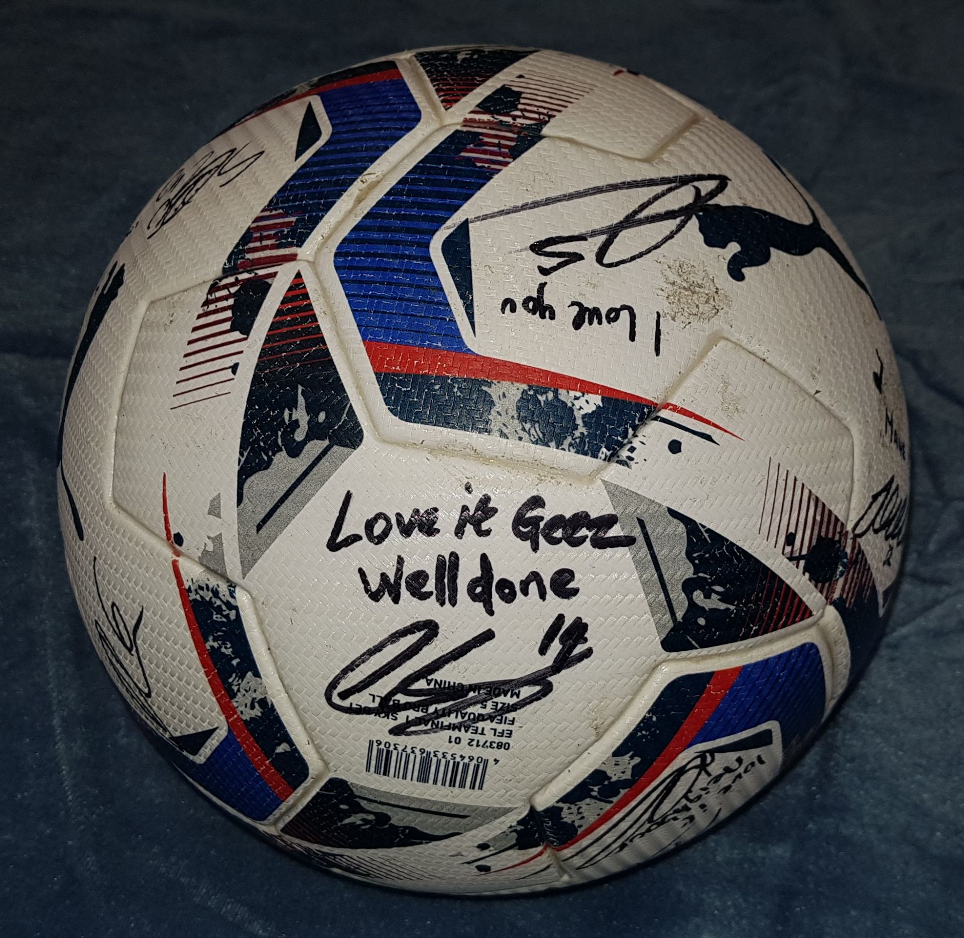 PUMA SIZE 5 FOOTBALL FIFA QUALITY PRO SKYBET EFL WITH NUMEROUS UNKNOWN SIGNATURES (SEE IMAGES) - Image 3 of 4