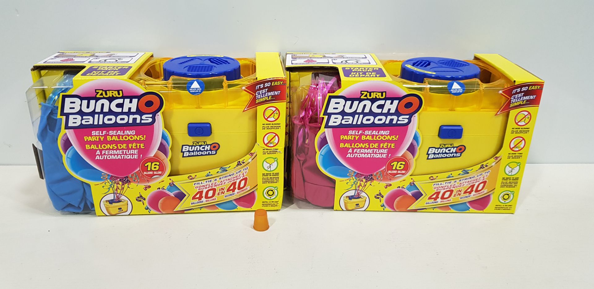 18 X BRAND NEW ZURO BUNCH O BALLOONS SELF-SEALING PARTY BALLOONS MACHINE (NOTE: EURO PLUG) - RRP £