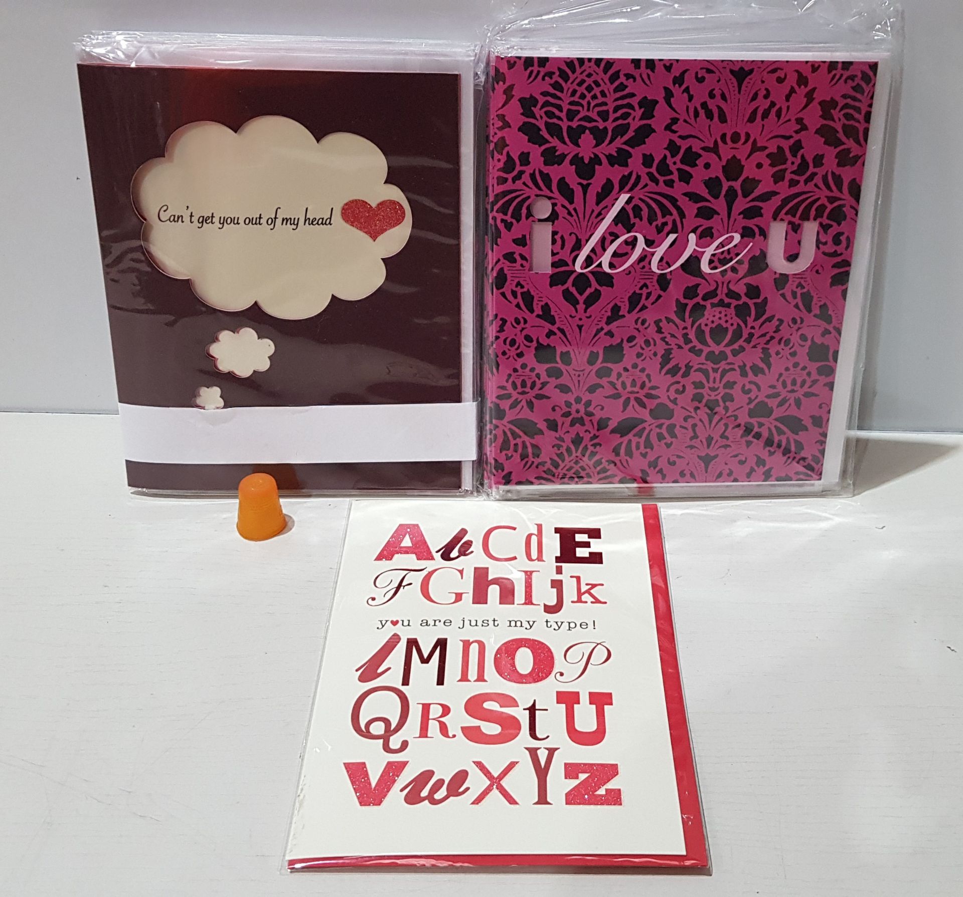 2000+ BRAND NEW VALENTINES DAY CARDS I.E I LOVE YOU - LOVE -YOUR MY TYPE ETC IN 6 BOXES WITH