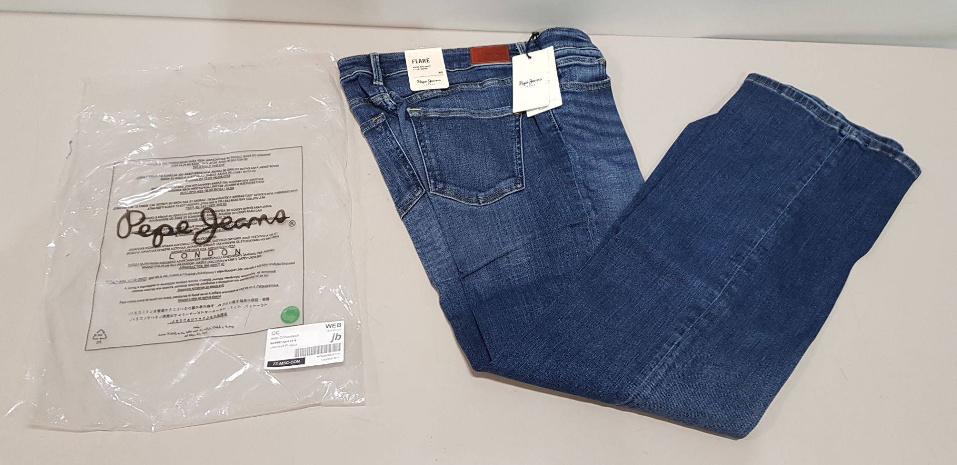 20 X BRAND NEW PEPE JEANS WOMANS AUBREY JEANS - ALL IN VARIOUS SIZES TO INCLUDE W28-L32 / W30-