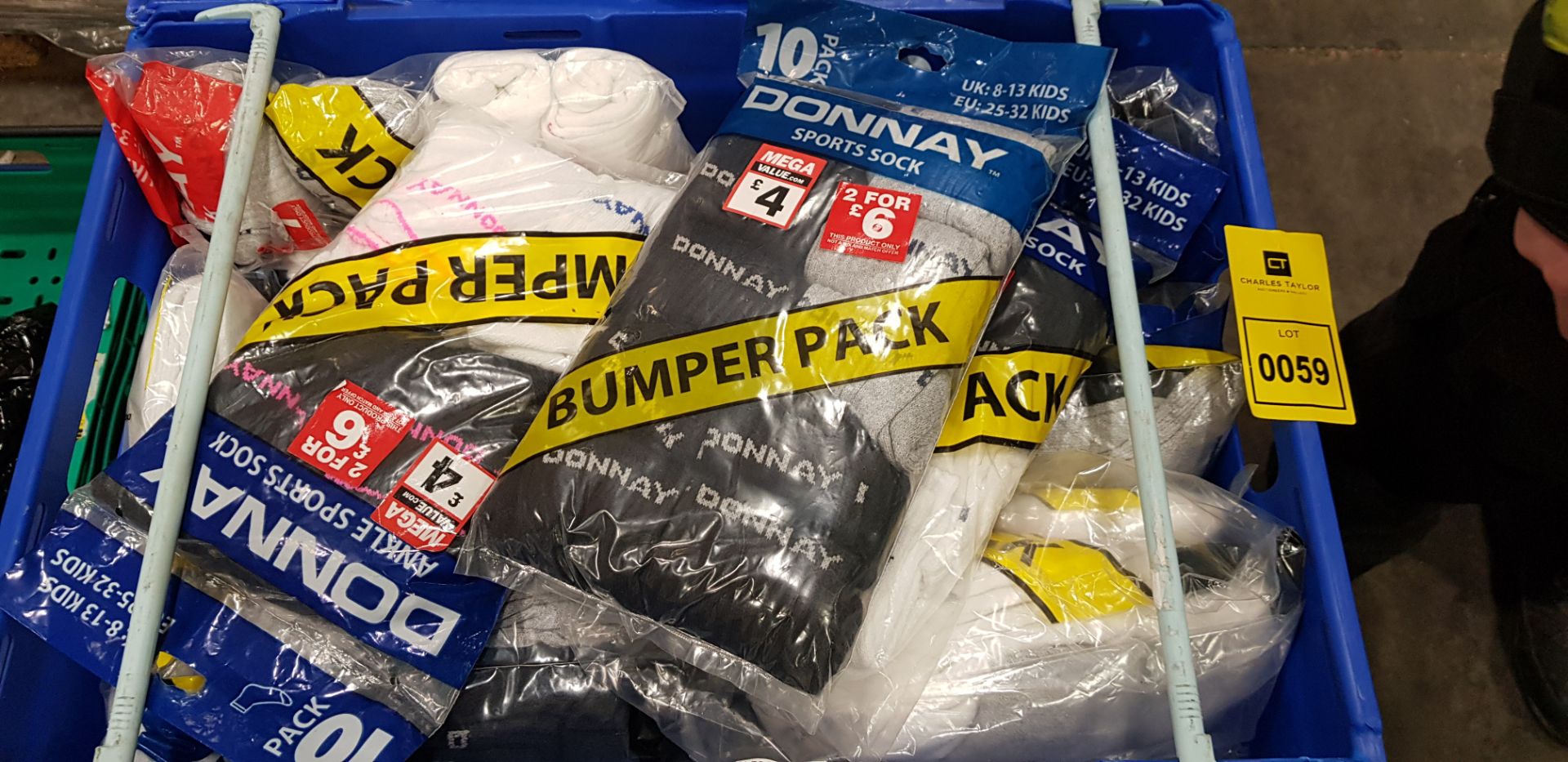 45 X BRAND NEW PACKS OF 10 PAIR OF DONNAY SPORT SOCKS IN VARIOUS STYLES, SIZES AND COLOURS IN 3 - Image 2 of 2