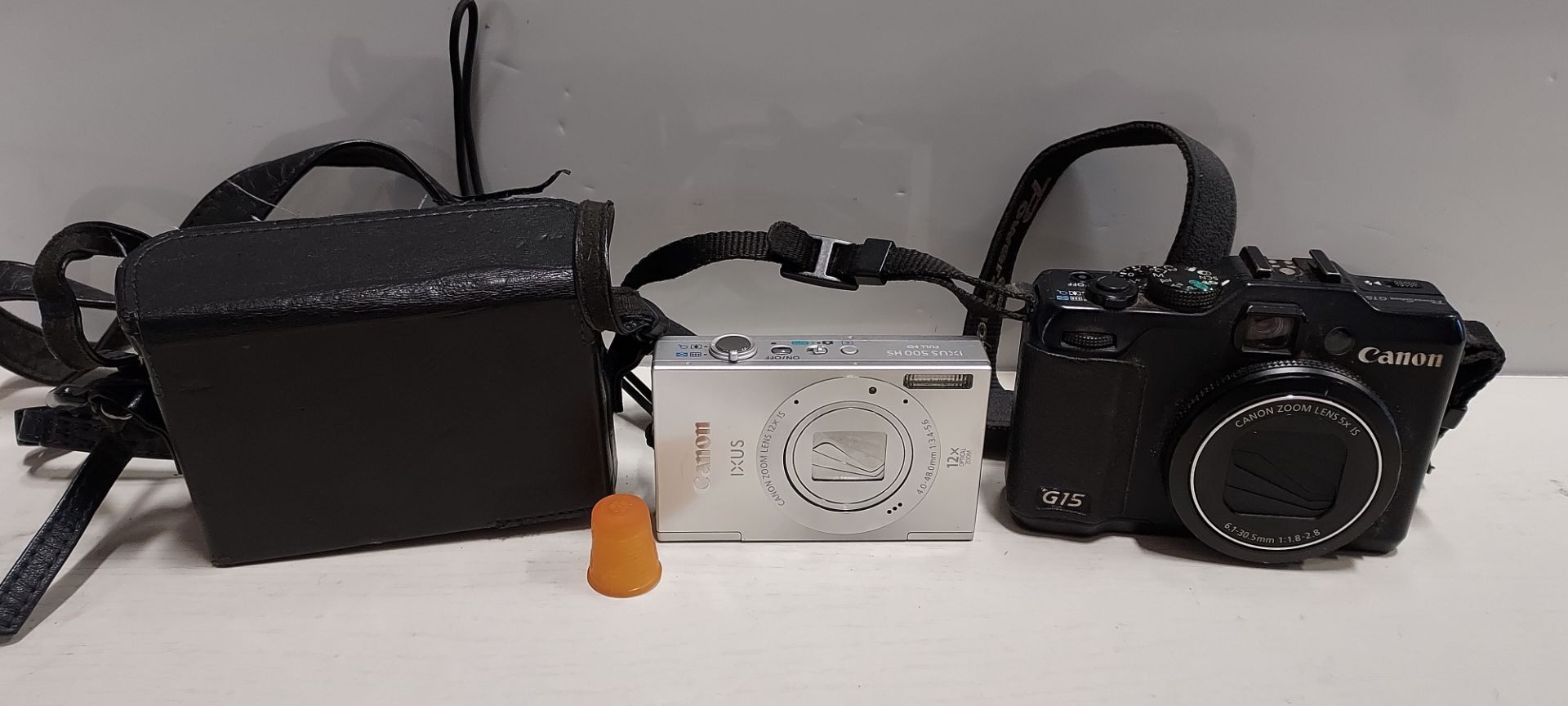 3 X MIXED CAMERA LOT TO INCLUDE CANON IXUS 500 HS, 1X CANON G15, 1X SONY RX100 2 - Image 2 of 2