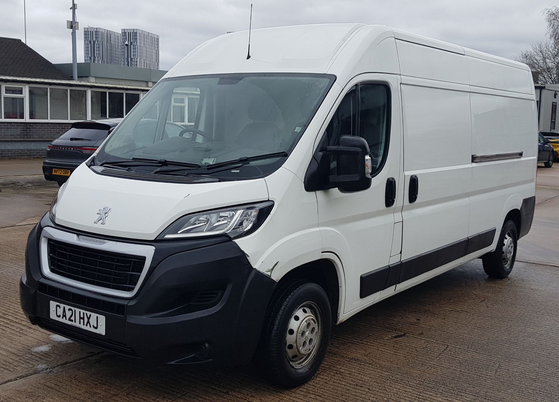 WHITE PEUGEOT BOXER 335 PRO L3H2 BHDI PANEL VAN 2200CC REG : CA21HXJ MILEAGE: 64,138 VIN NUMBER: - Image 2 of 19