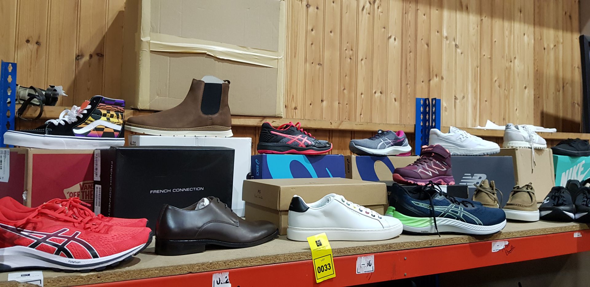 12 X PIECE BRAND NEW MIXED SHOE LOT CONTAINING PAUL SMITH SHOES, ASICS FLYTEFOAM TRAINERS, ASICS