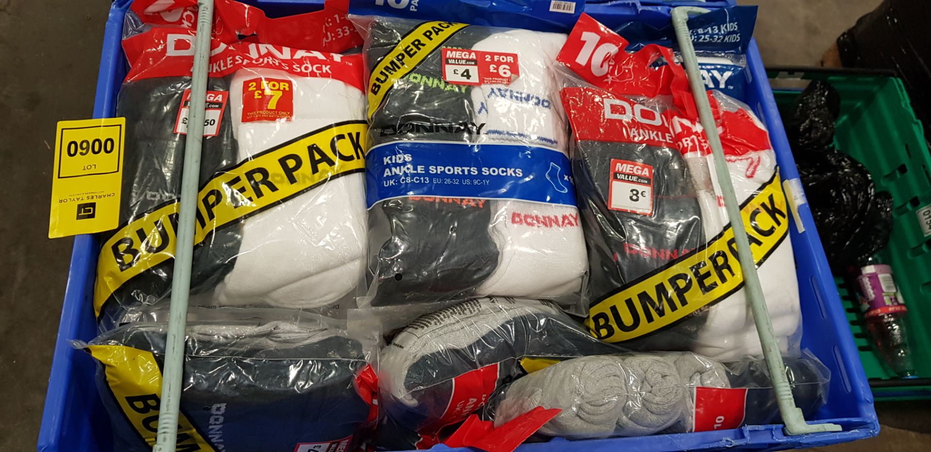 45 X BRAND NEW PACKS OF 10 PAIR OF DONNAY SPORT SOCKS IN VARIOUS STYLES, SIZES AND COLOURS IN 3 - Image 2 of 2