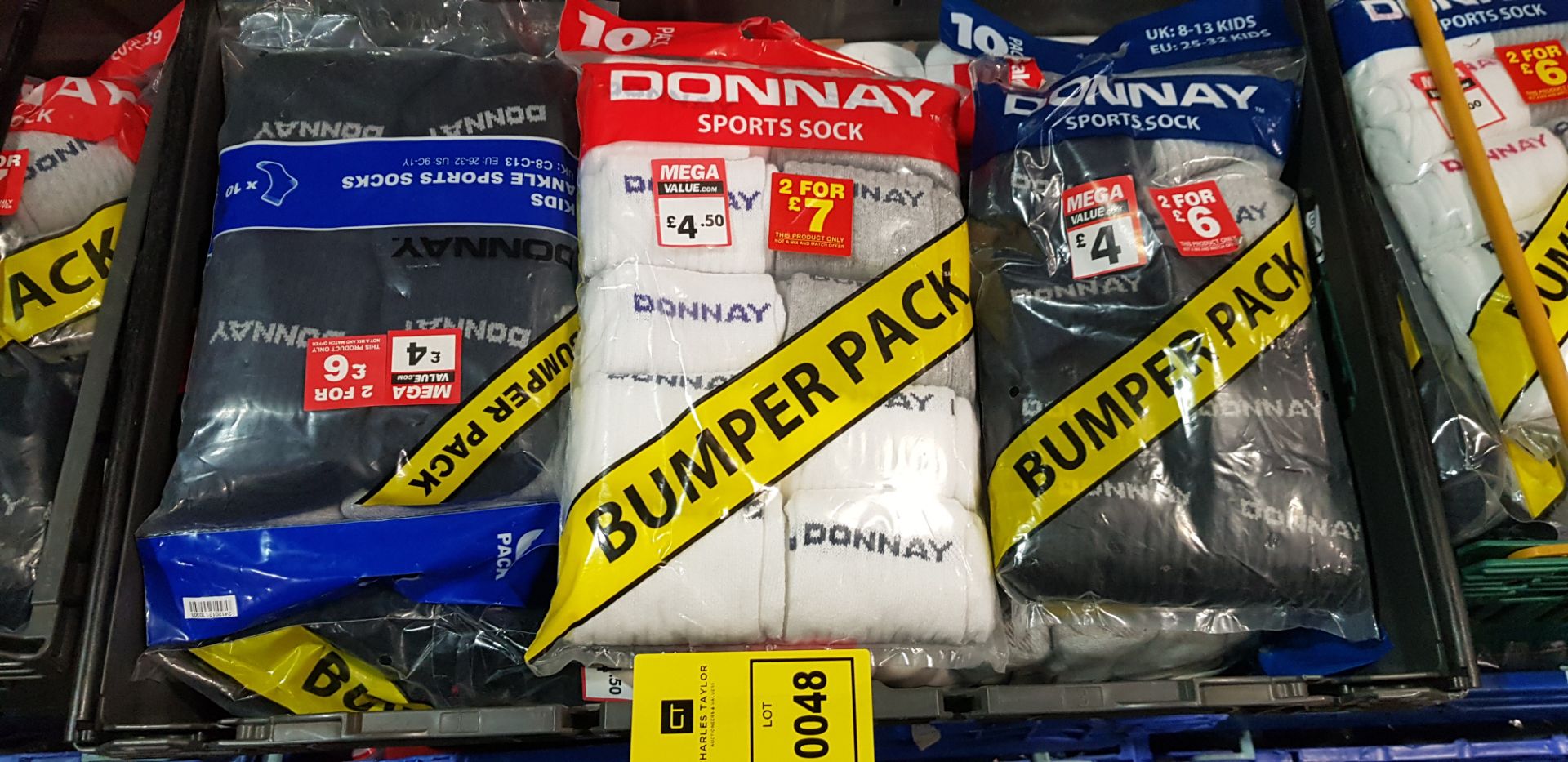 45 X BRAND NEW PACKS OF 10 PAIR OF DONNAY SPORT SOCKS IN VARIOUS STYLES, SIZES AND COLOURS IN 3 - Image 2 of 2