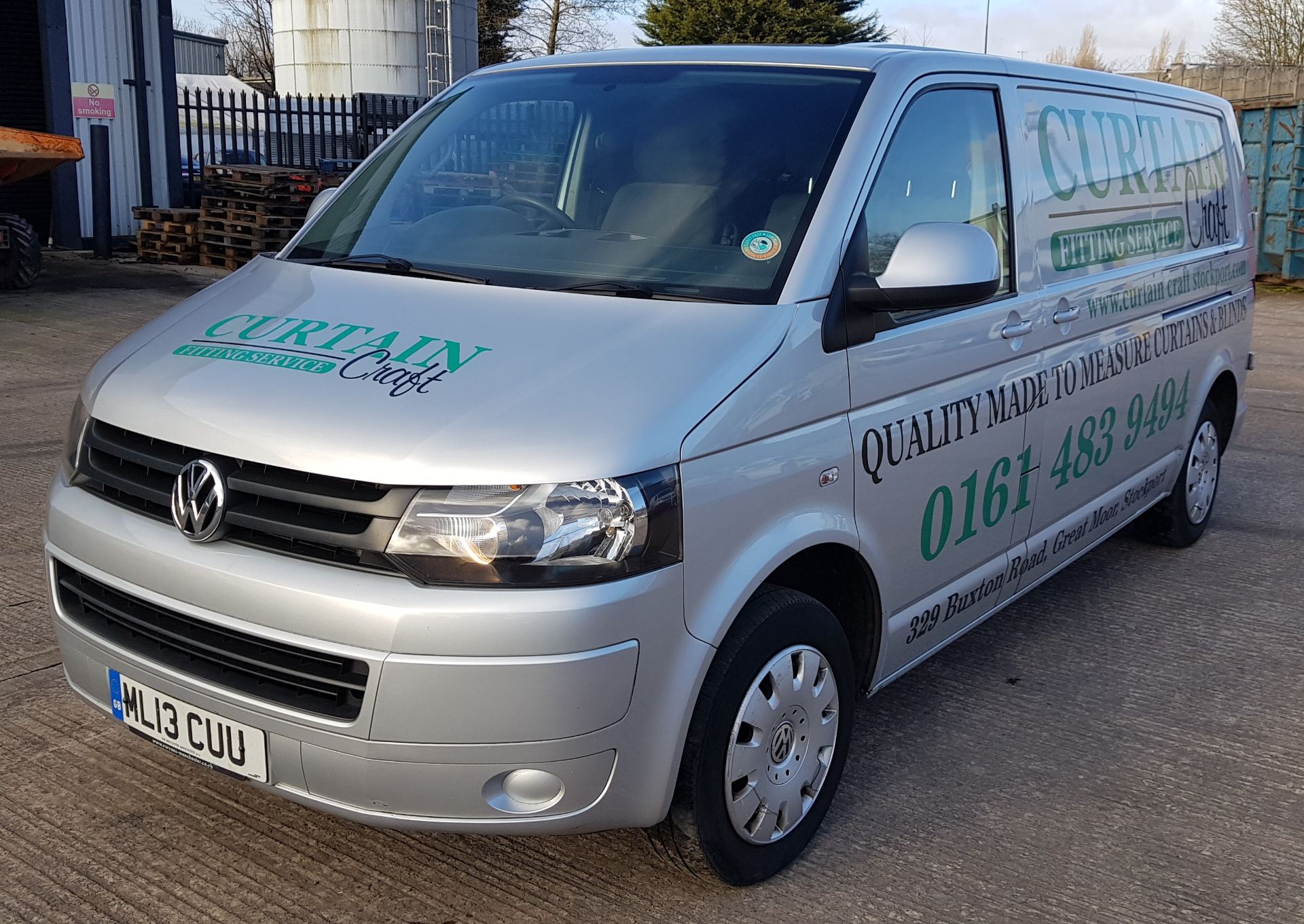 SILVER VOLKSWAGEN TRANSPORTER T30 TLINE 140 TDI DIESEL VAN 1968CC REG NO : ML13 CUU MILEAGE: 128,122 - Image 2 of 9