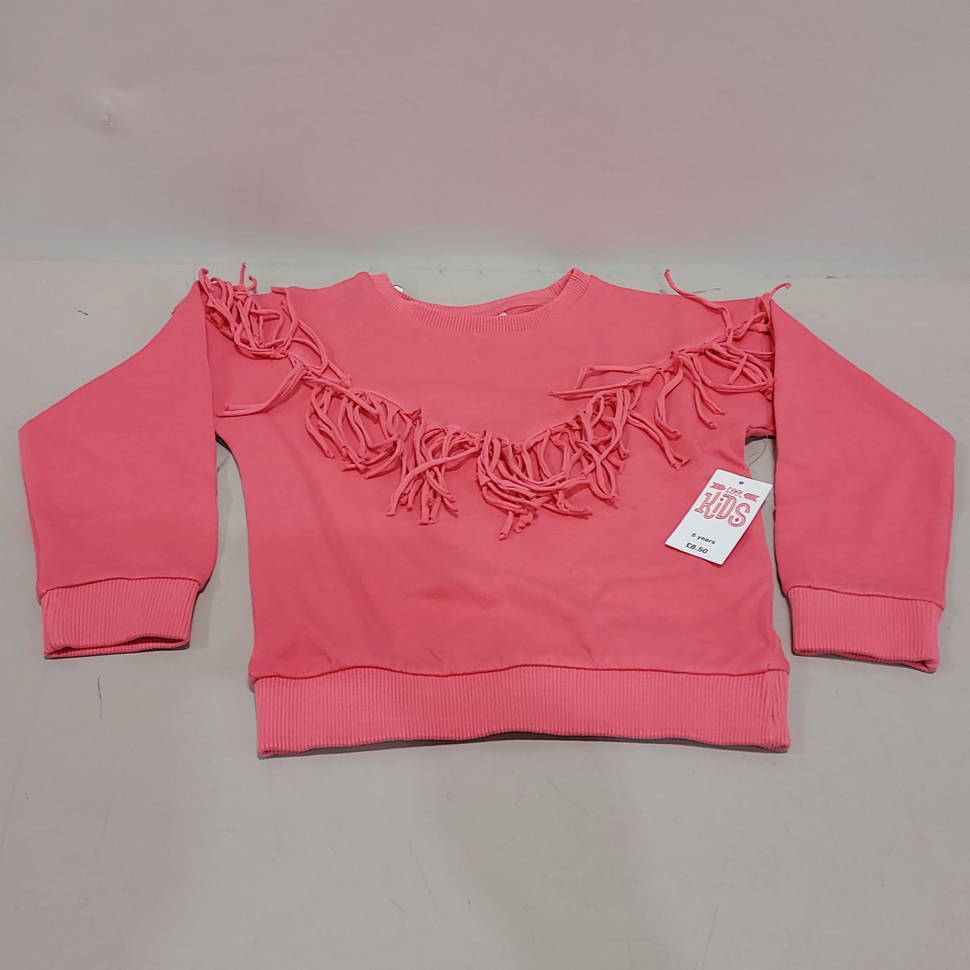 33 X BRAND NEW I LOVE GIRLSWEAR KIDS PINK FRILL TOPS - SIZE 6 YEARS - RRP £8.50pp