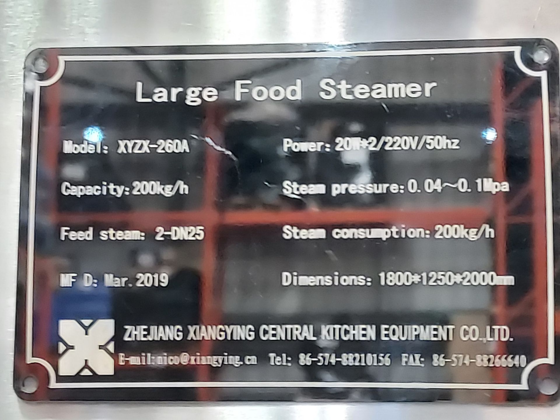 BRAND NEW STAINLESS STEEL COMMERCIAL FOOD STEAMING CABINET FOR WHOLESALE FOOD PRODUCTION BY - Image 10 of 10