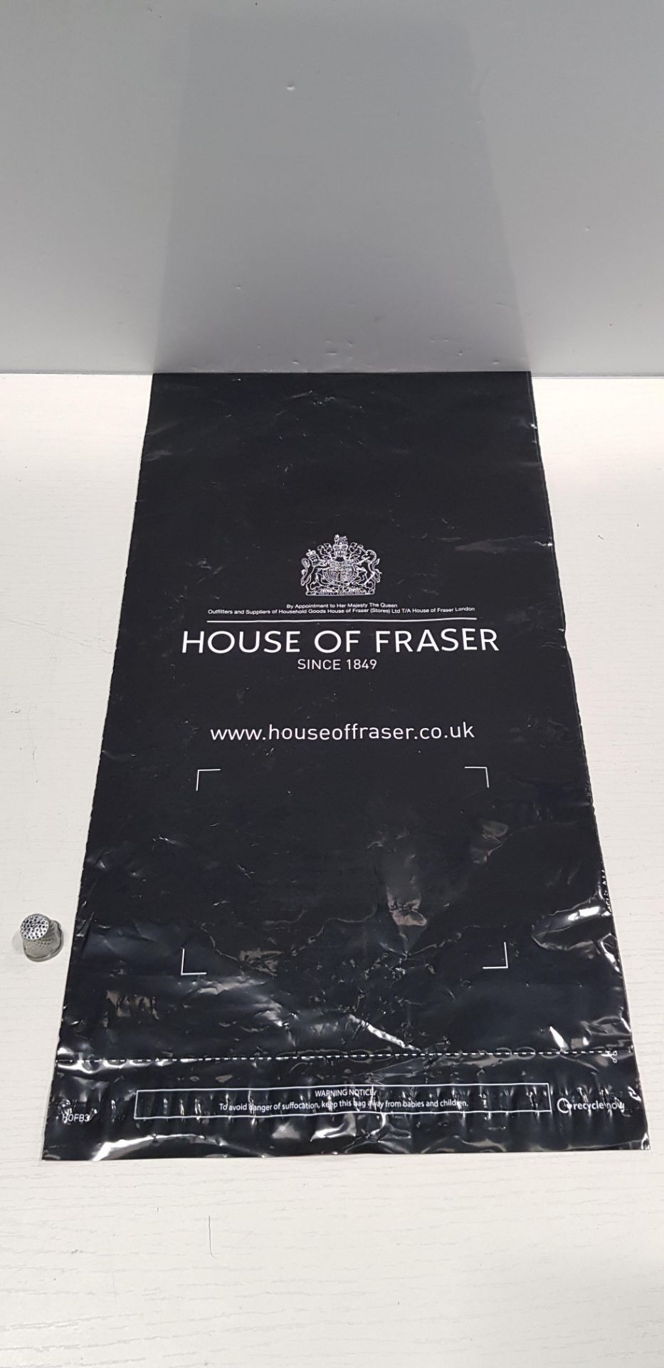 9000 X BRAND NEW HOUSE OF FRASER SELF SEAL BAGS IN 9 BOXES - 45 CM X 24 CM