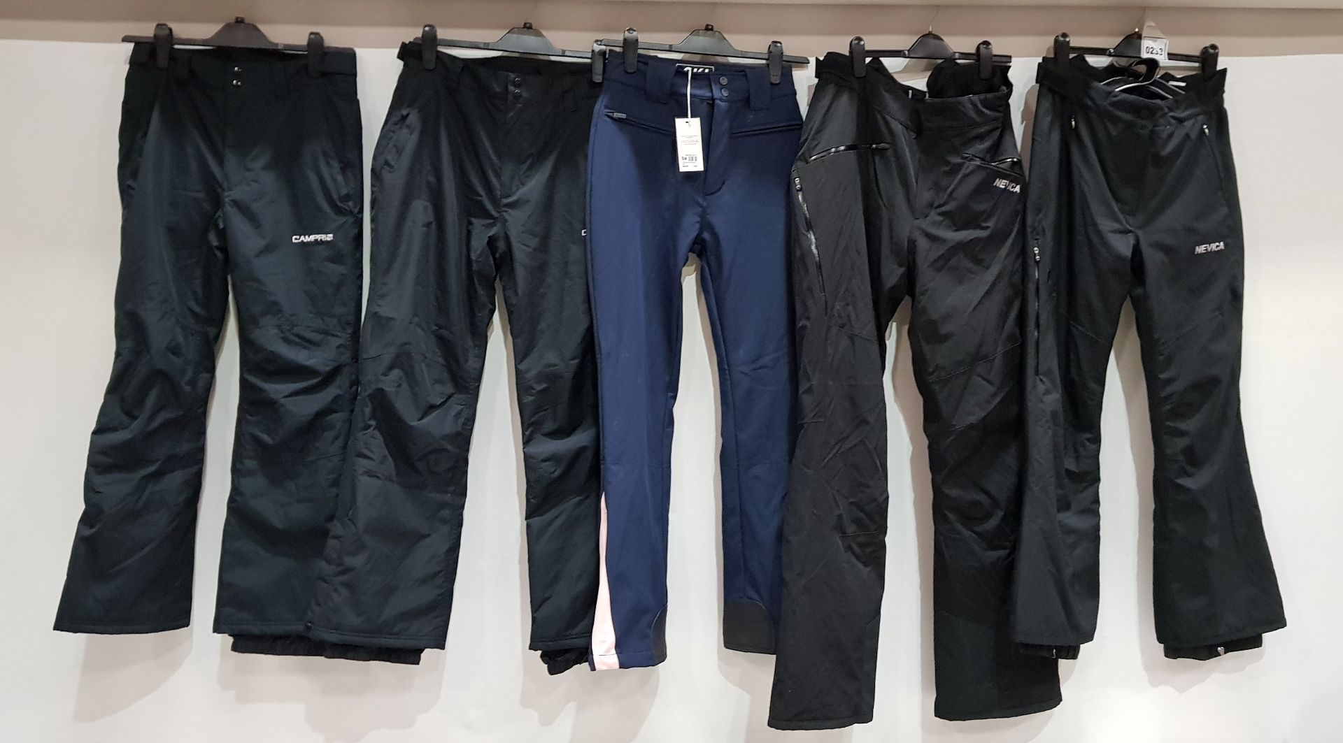 5 X BRAND NEW MIXED SKI / WINTER PANTS TO INCLUDE CAMPRIO, JACK WILLS AND NEVICA IN SIZES XS,