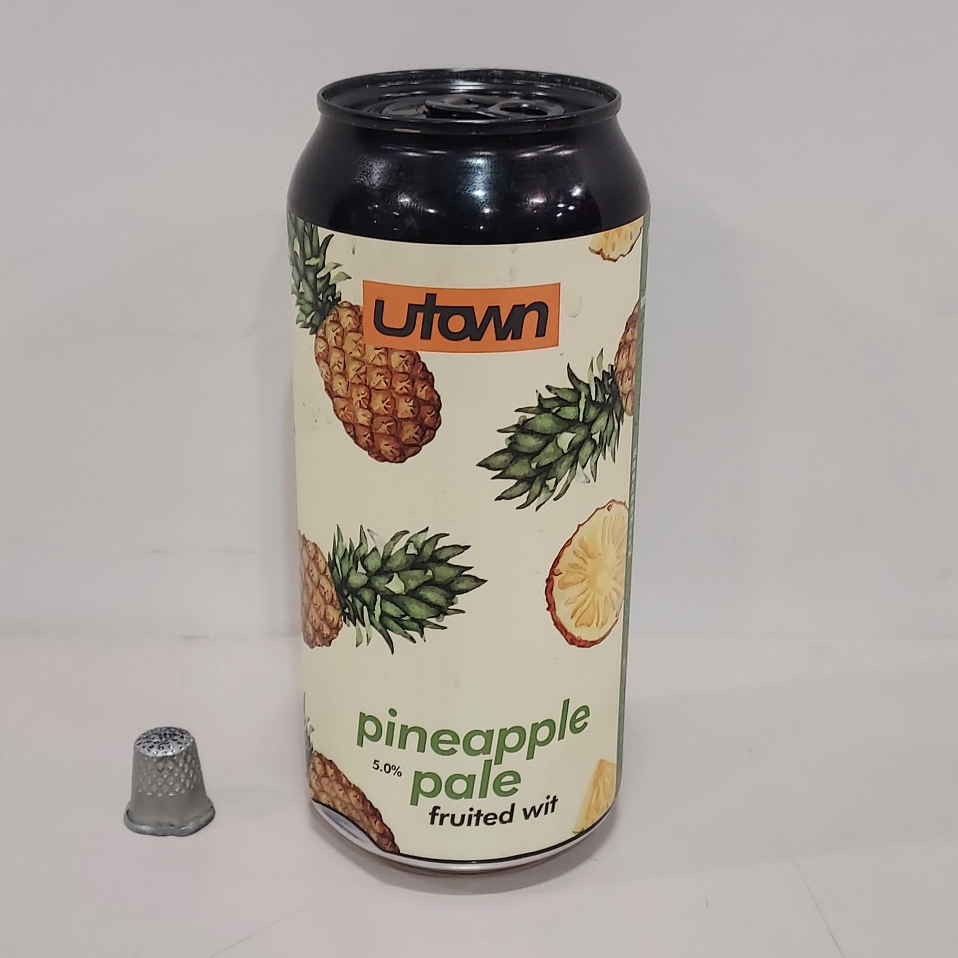 120 X BRAND NEW 440ML CANS OF UTOWN PINEAPPLE PALE FRUITED WIT BEER 5.0% ALCOHOL IN 5 BOXES (BBE APR