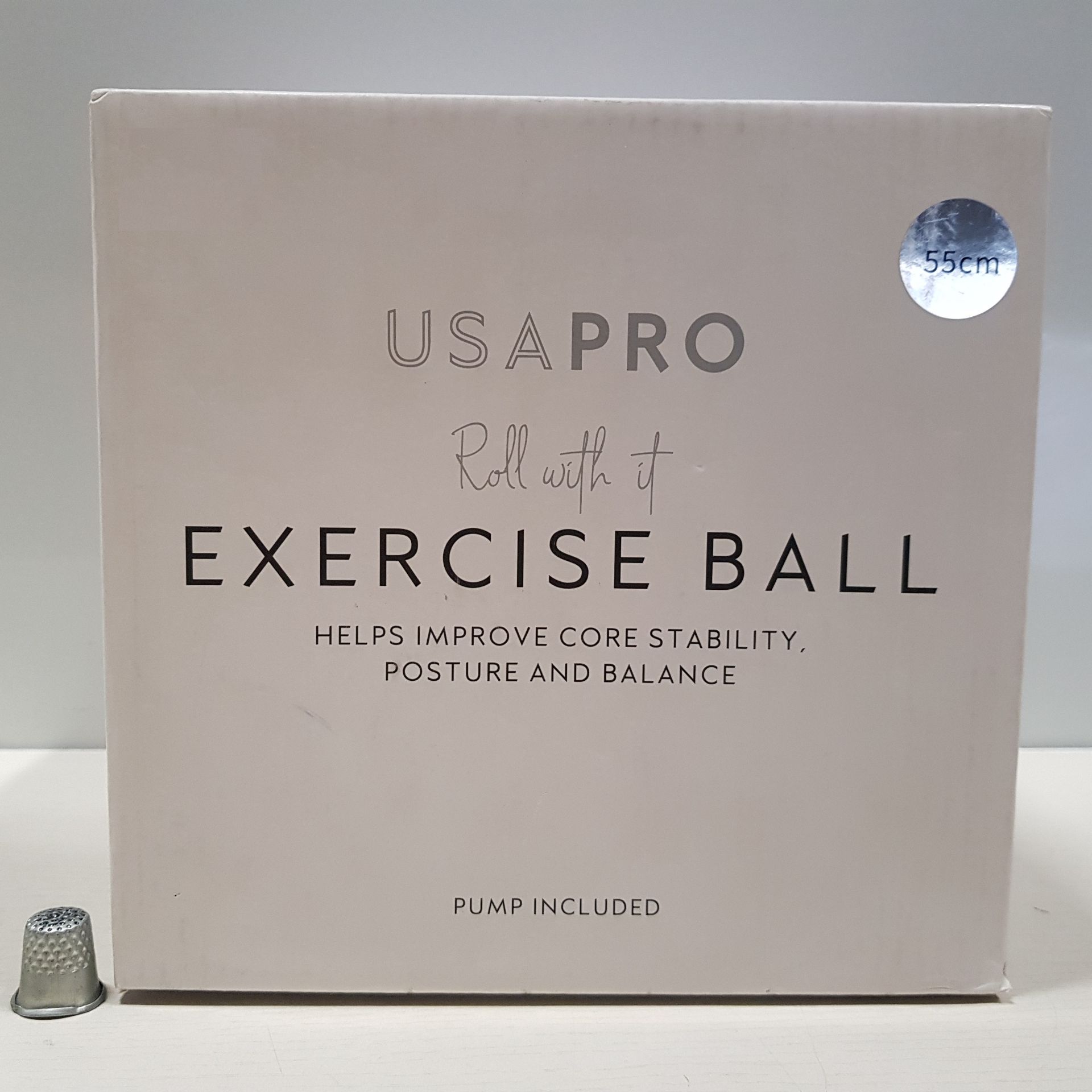 24 X BRAND NEW USA PRO EXERCISE BALL SIZE 55CM WITH PUMP INCLUDED - IN 2 BOXES