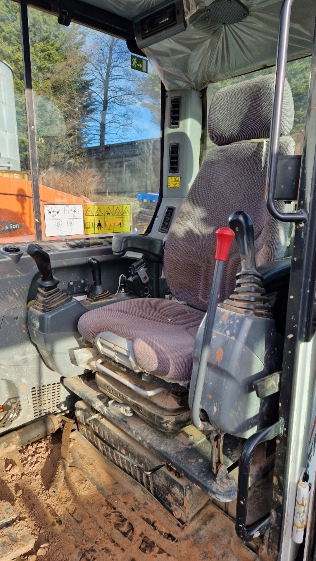 BOBCAT E85 EXCAVATOR, SERIAL NO: B34514754, YEAR 2020, 8600KG, WITH KEY, 1496.8 HOURS, PIONEER - Image 3 of 3