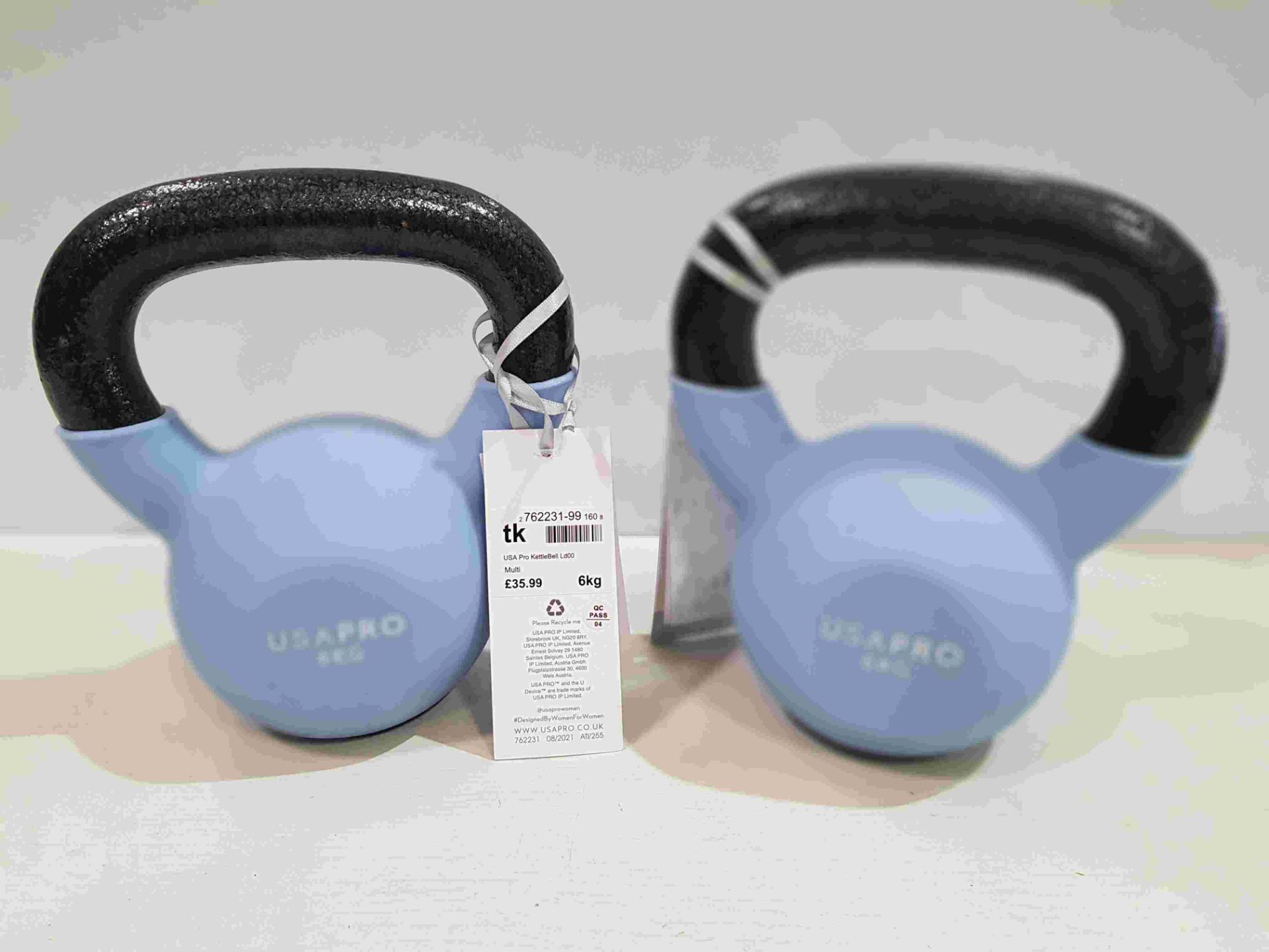 20 X BRAND NEW USA PRO 6 KG KETTLE BELL EXERCISE WEIGHTS (10 PAIRS) - RRP £35.99 PP £71.98 PER