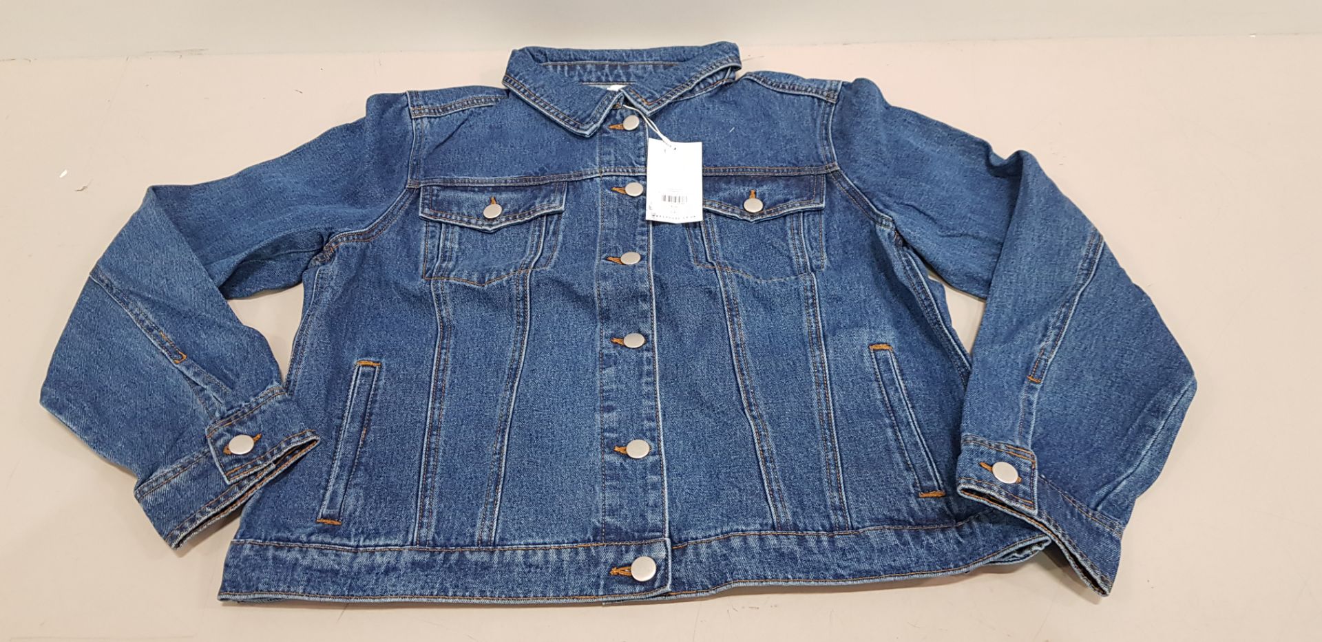 10 X BRAND NEW WAREHOUSE BLUE DENIM JACKETS - ALL IN VARIOUS SIZES ( RRP £ 46.00 PP - TOTAL RRP £