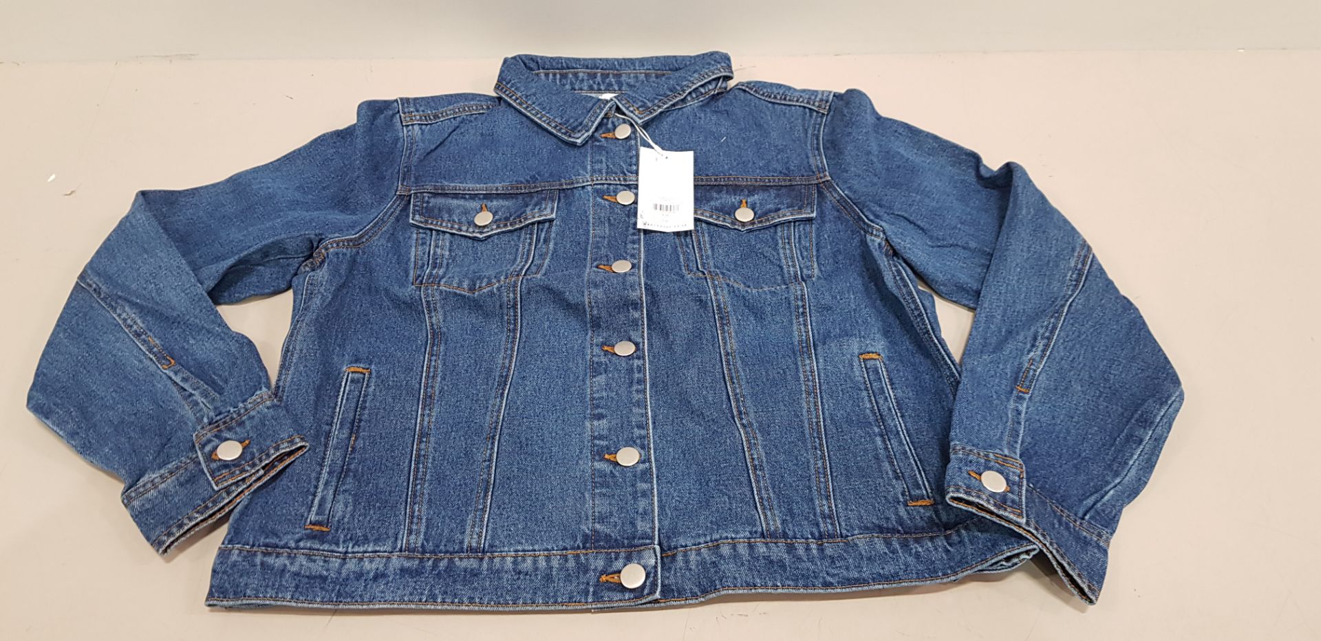 10 X BRAND NEW WAREHOUSE BLUE DENIM JACKETS - ALL IN VARIOUS SIZES ( RRP £ 46.00 PP - TOTAL RRP £