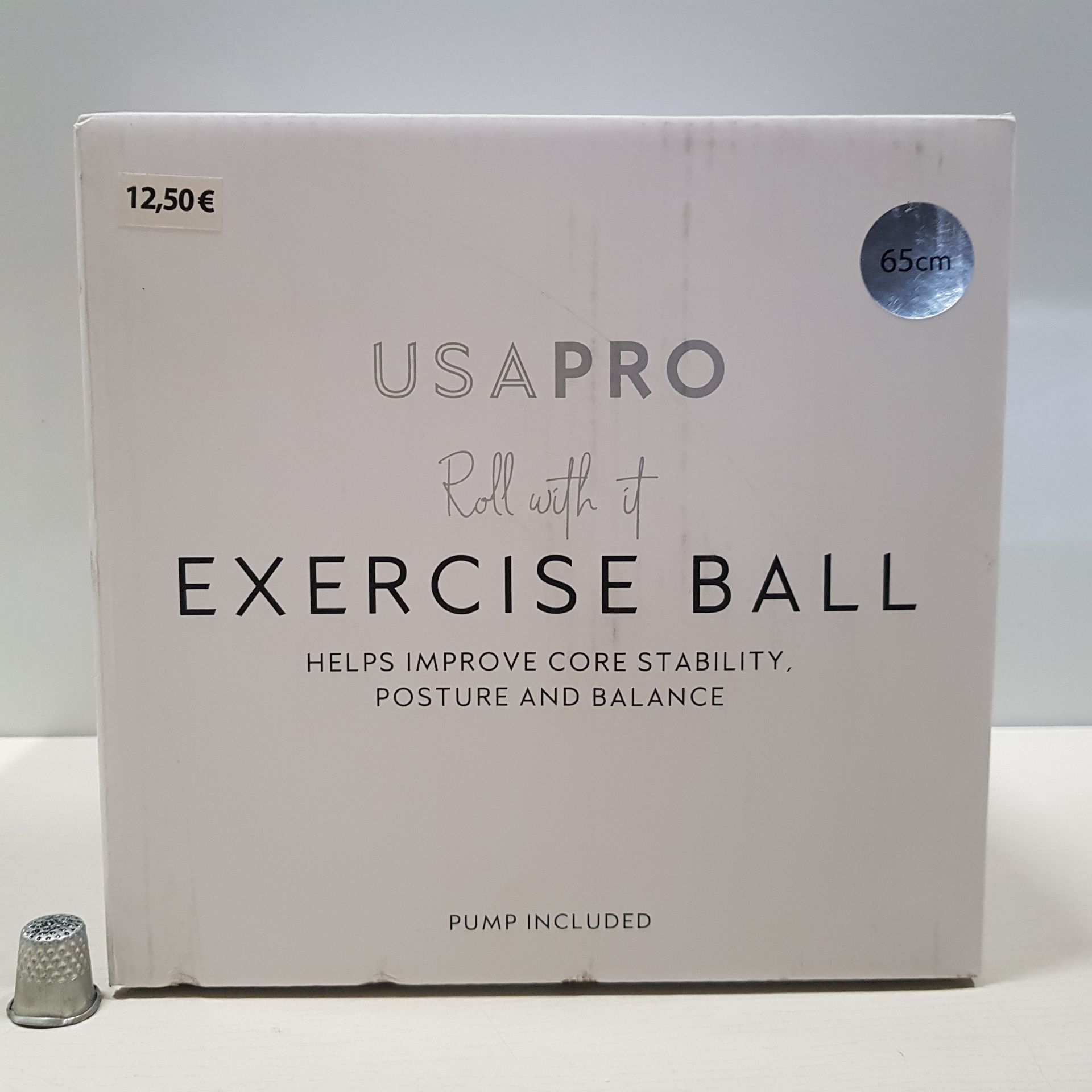 24 X BRAND NEW USA PRO EXERCISE BALL SIZE 65CM WITH PUMP INCLUDED - IN 2 BOXES