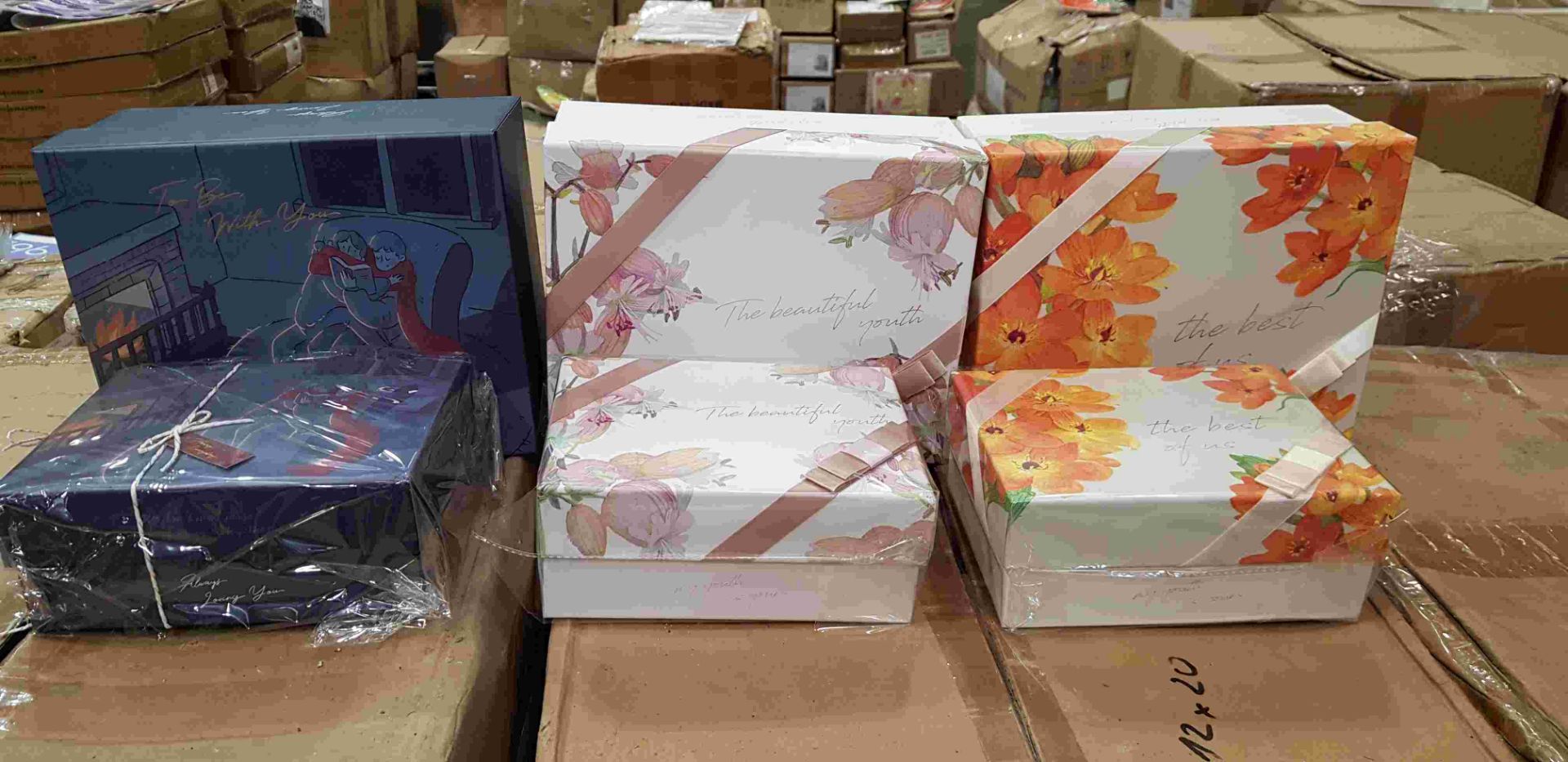 180 SET OF 2 X BRAND NEW VARIOUS CARDBOARD GIFT BOXES TO INCLUDE TO BE WITH YOU BOX , THE - Image 2 of 2