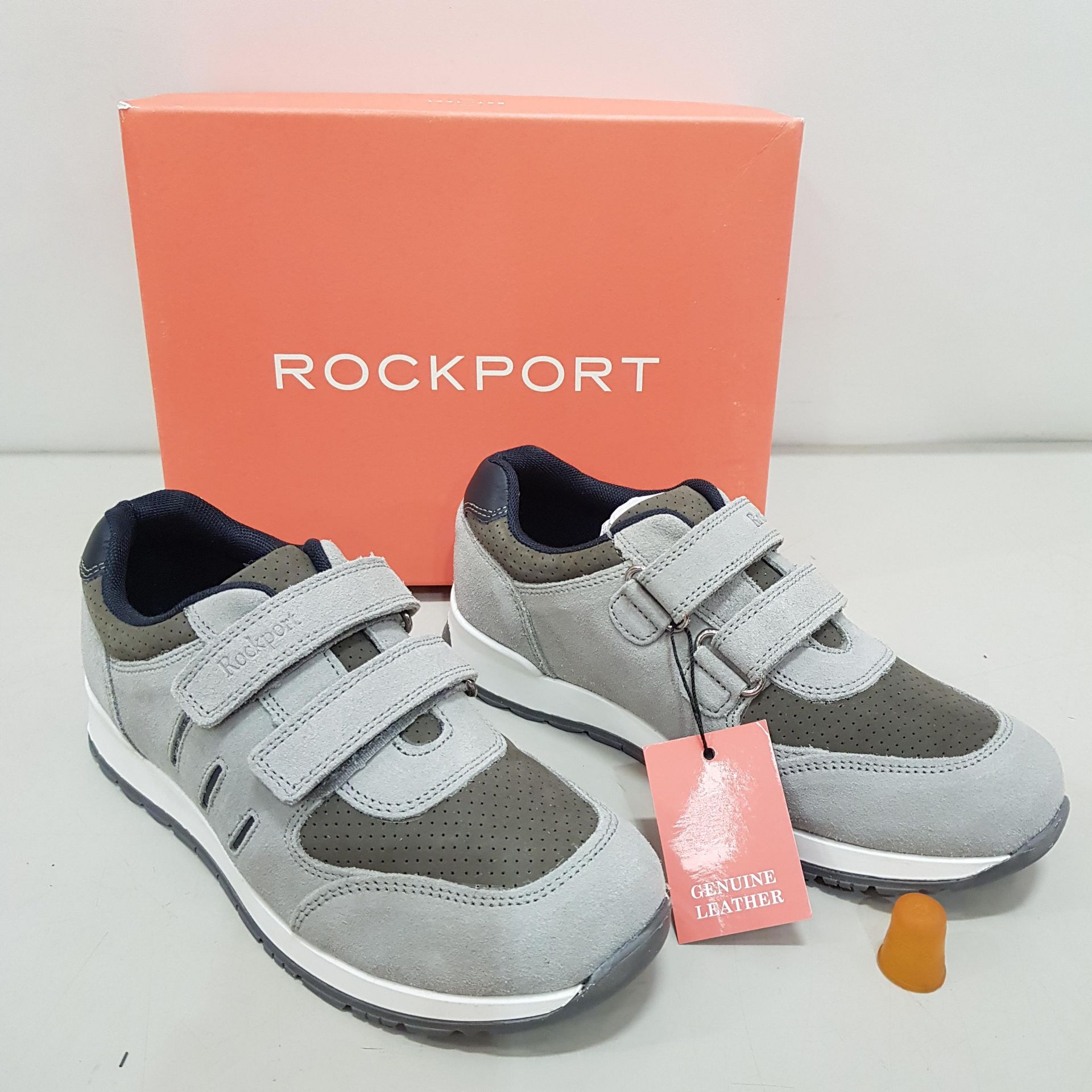 8 X BRAND NEW BOXED ROCKPORT ARBOR TRAINERS ALL IN GREY -ALL IN SIZE CHILD UK 1