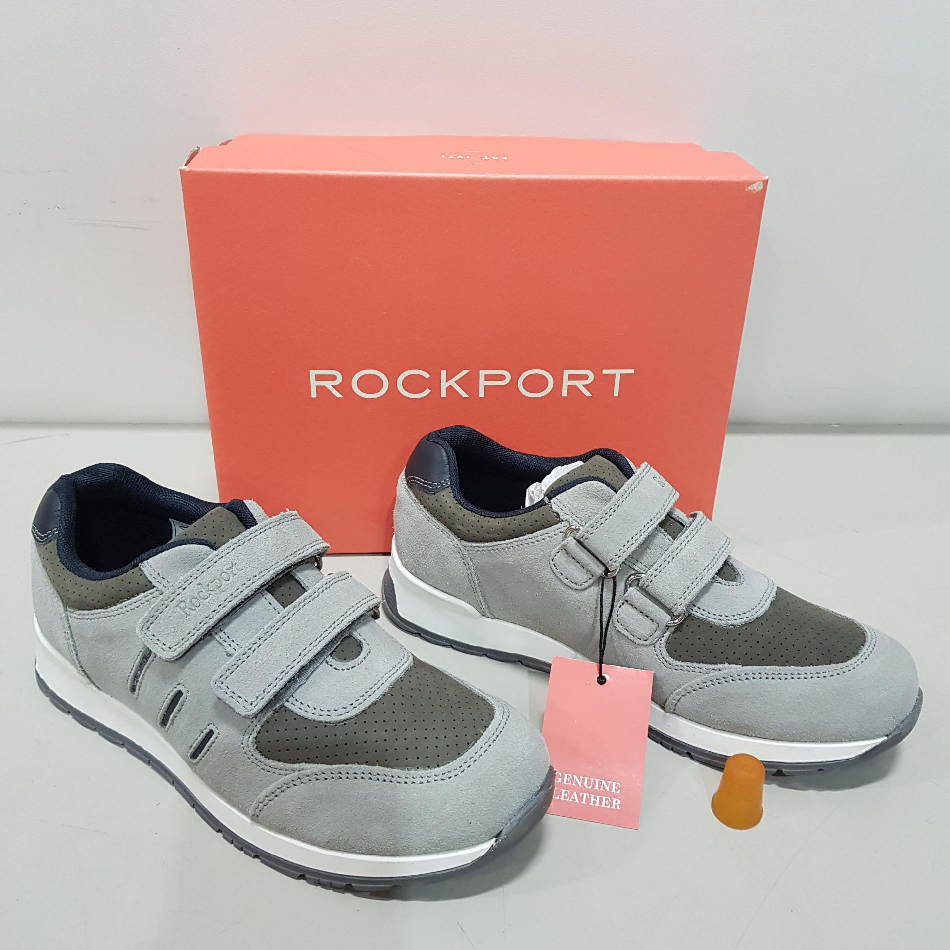 8 X BRAND NEW BOXED ROCKPORT ARBOR TRAINERS IN GREY -ALL SIZE CHILD UK 11