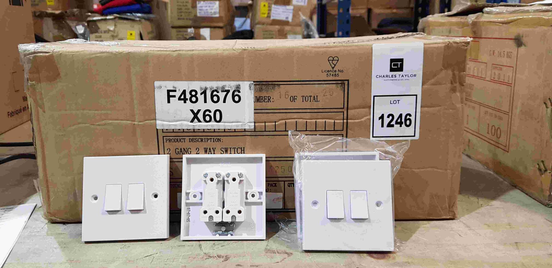 120 X BRAND NEW 2 GANG 2 WAY SWITCHES