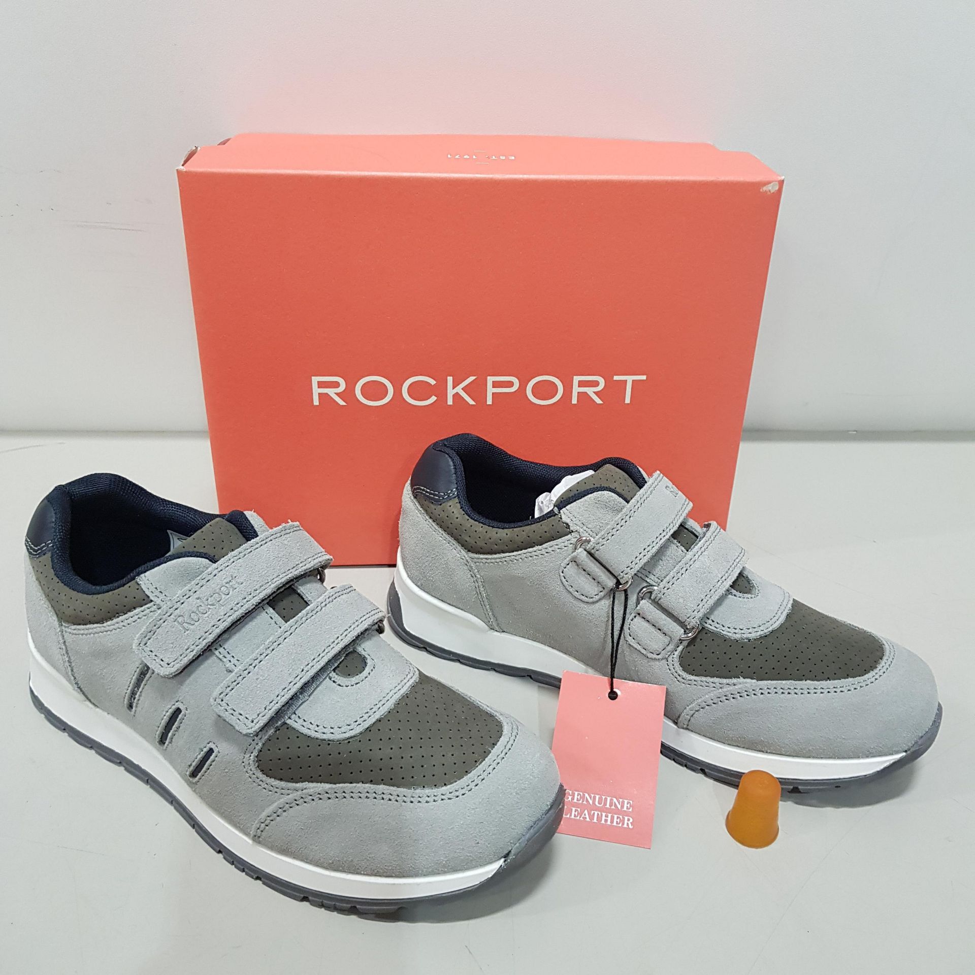 9 X BRAND NEW BOXED ROCKPORT ARBOR TRAINERS IN GREY -ALL SIZE CHILD UK 12
