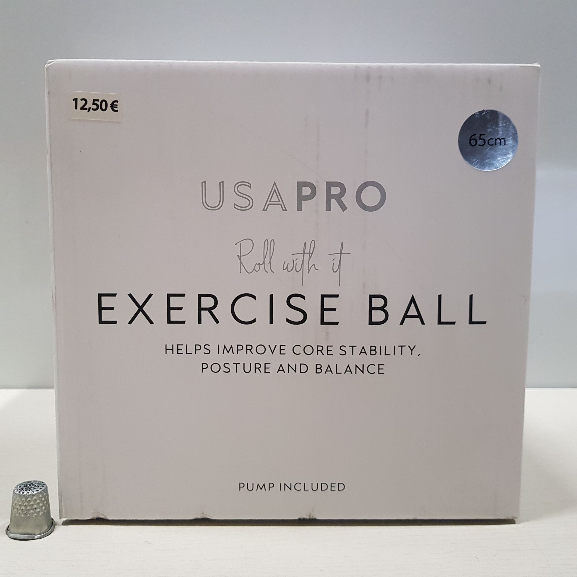 48 X BRAND NEW USA PRO EXERCISE BALL SIZE 65CM WITH PUMP INCLUDED - IN 4 BOXES