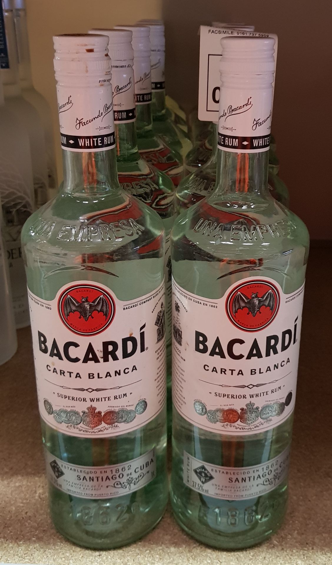 12 X BRAND NEW BACARDI WHITE RUM 1 LITRE