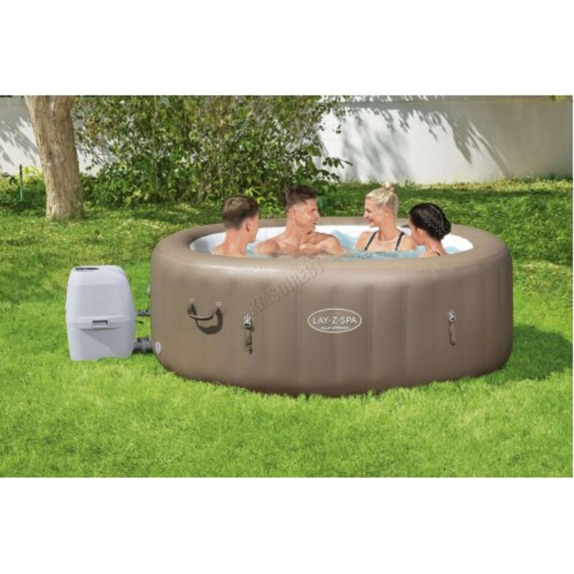 1 X BRAND NEW LAY-Z-SPA PALM SPRINGS PORTABLE SPA - AIR JET SYSTEM - WITH DIGITAL CONTROL PANEL -140