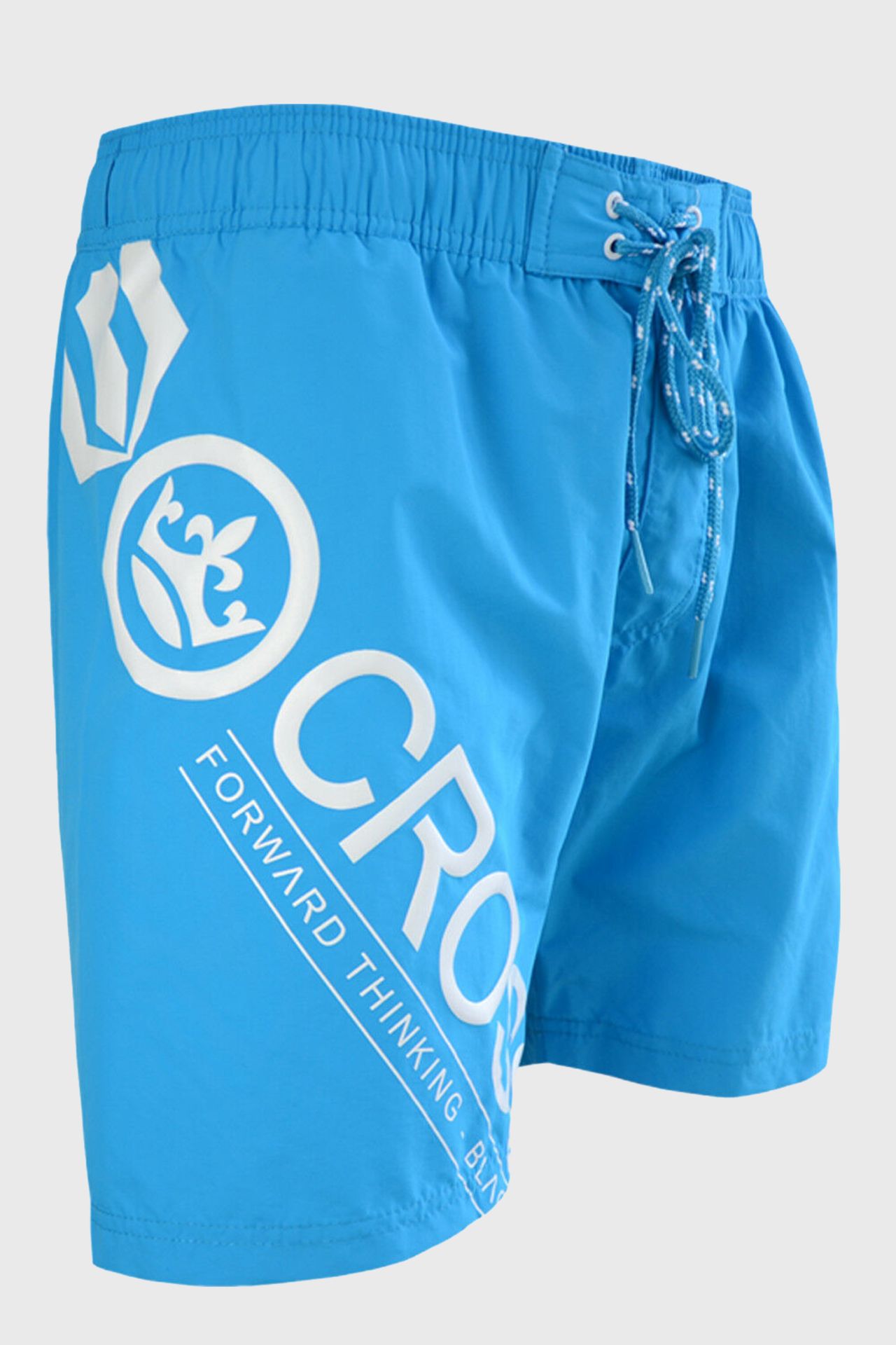 21 X BRAND NEW CROSSHATCH MESH LINED SWIM SHORTS WITH LOGO - ALL IN HAWAIIAN BLUE - RRP £ 24.99 EACH