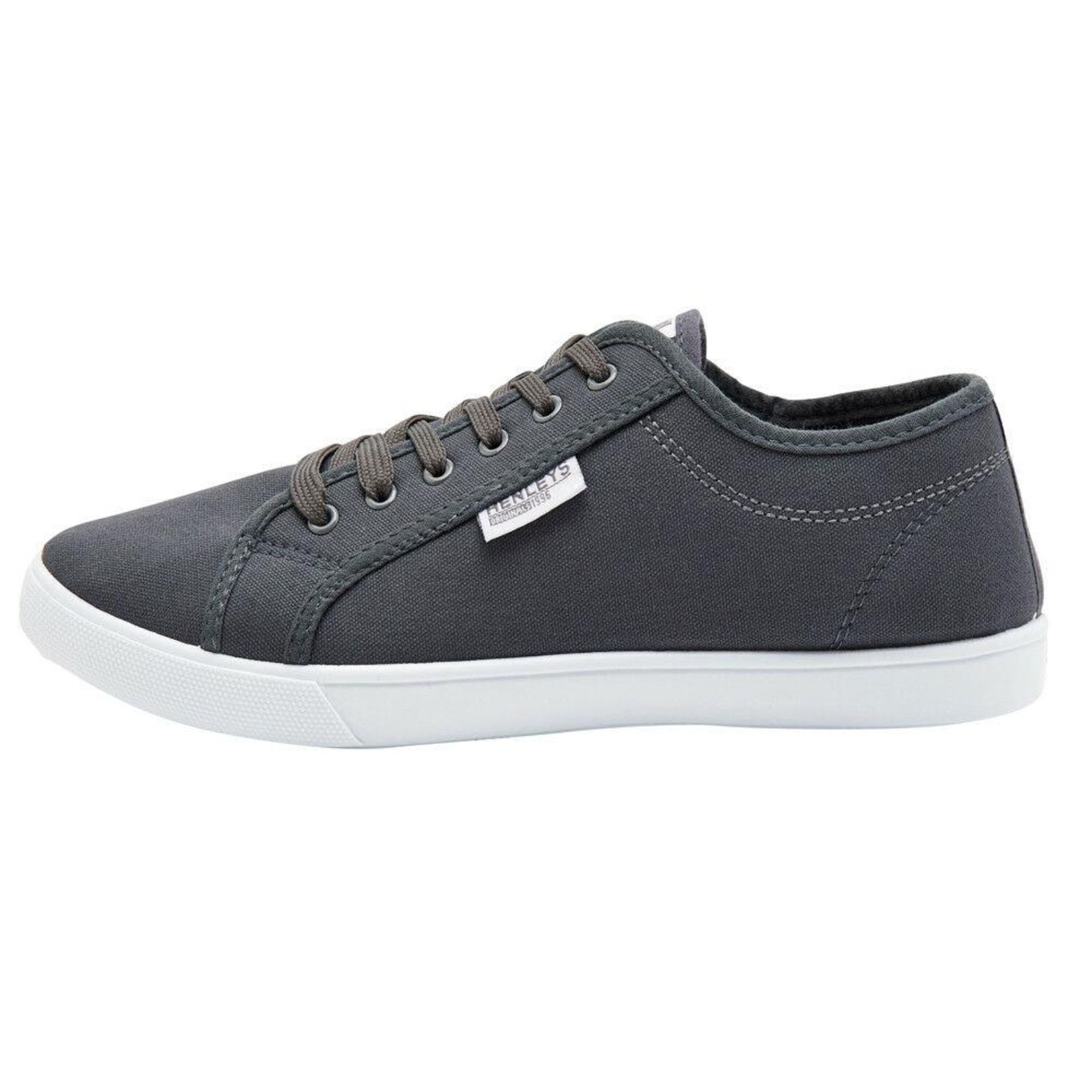 15 X BRAND NEW MENS HENLEY'S LACE UP NAVY AND GREY TRAINER PLIMSOLLS - IN MIXED SIZES TO INCLUDE - Image 3 of 4