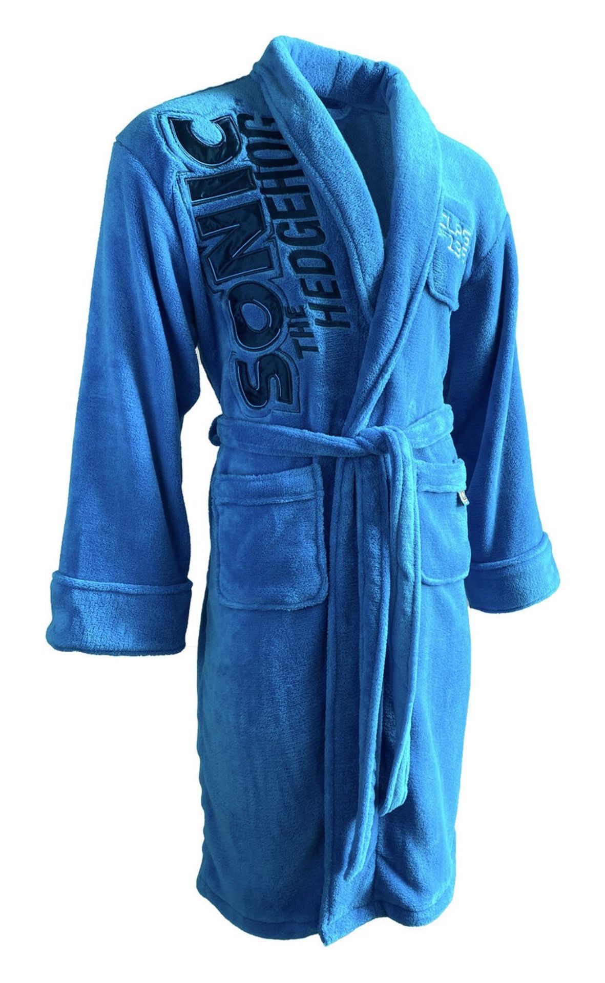 10 X BRAND NEW UNISEX LUXURIOUS SONIC THE HEDGEHOG CLASS OF 91 RETRO ADULTS DRESSING GOWN ROBE