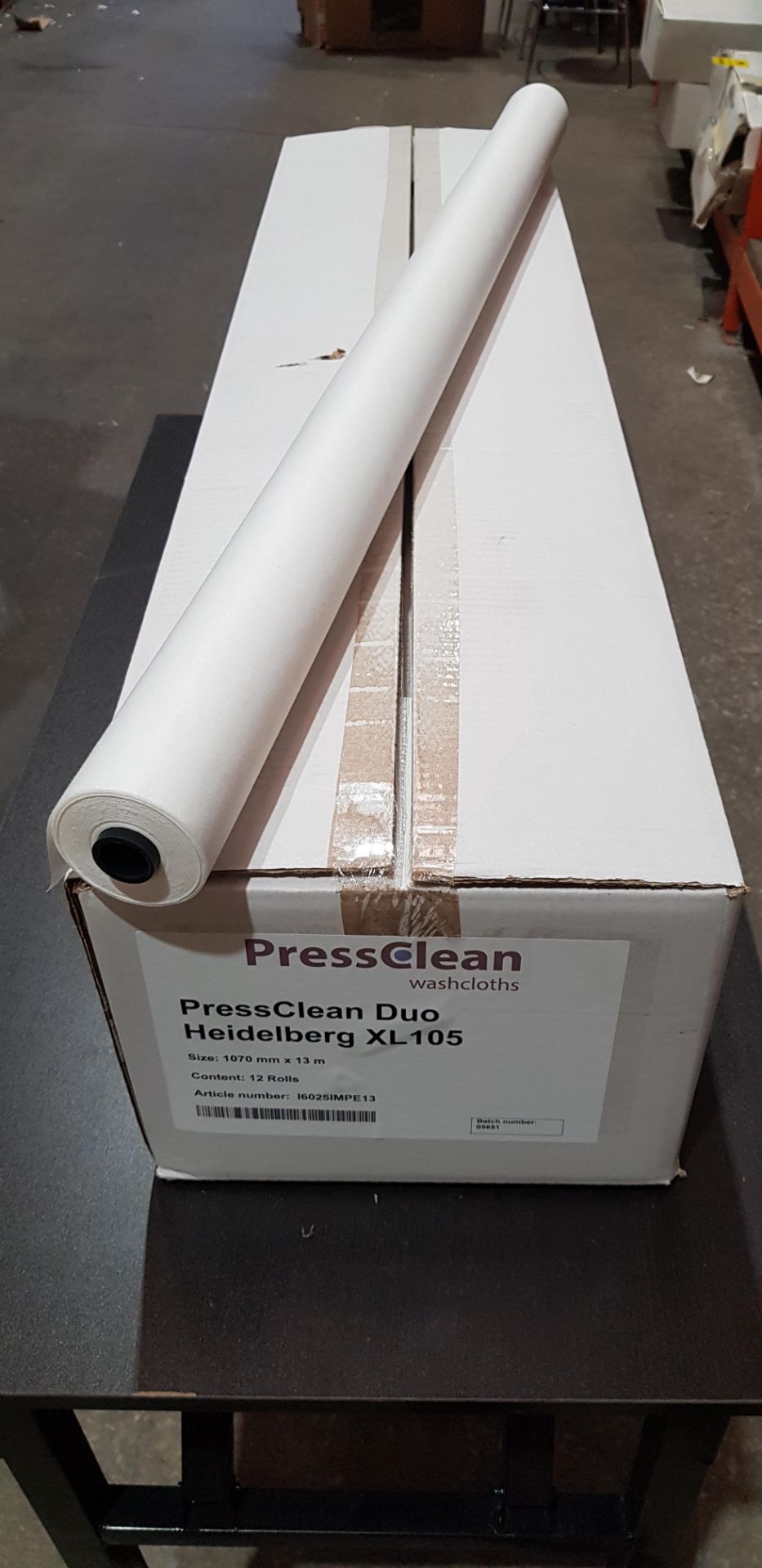 24 X BRAND NEW PRESSCLEAN DUO HEIDELBERG XL 150 ROLLS SIZE 1070MM X 13M - ART NO. I6025IMPE13