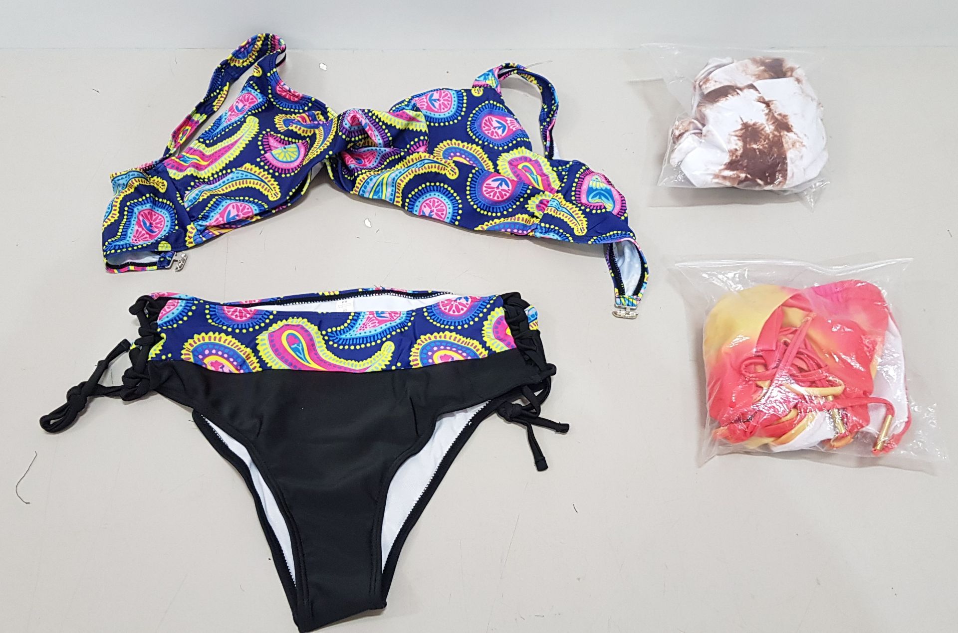 30 X BRAND NEW WOMAN 2 PIECE TANKINI SWIM / BEACH WEAR - IN SIZES TO INCLUDE S / M / L / ETC - ALL