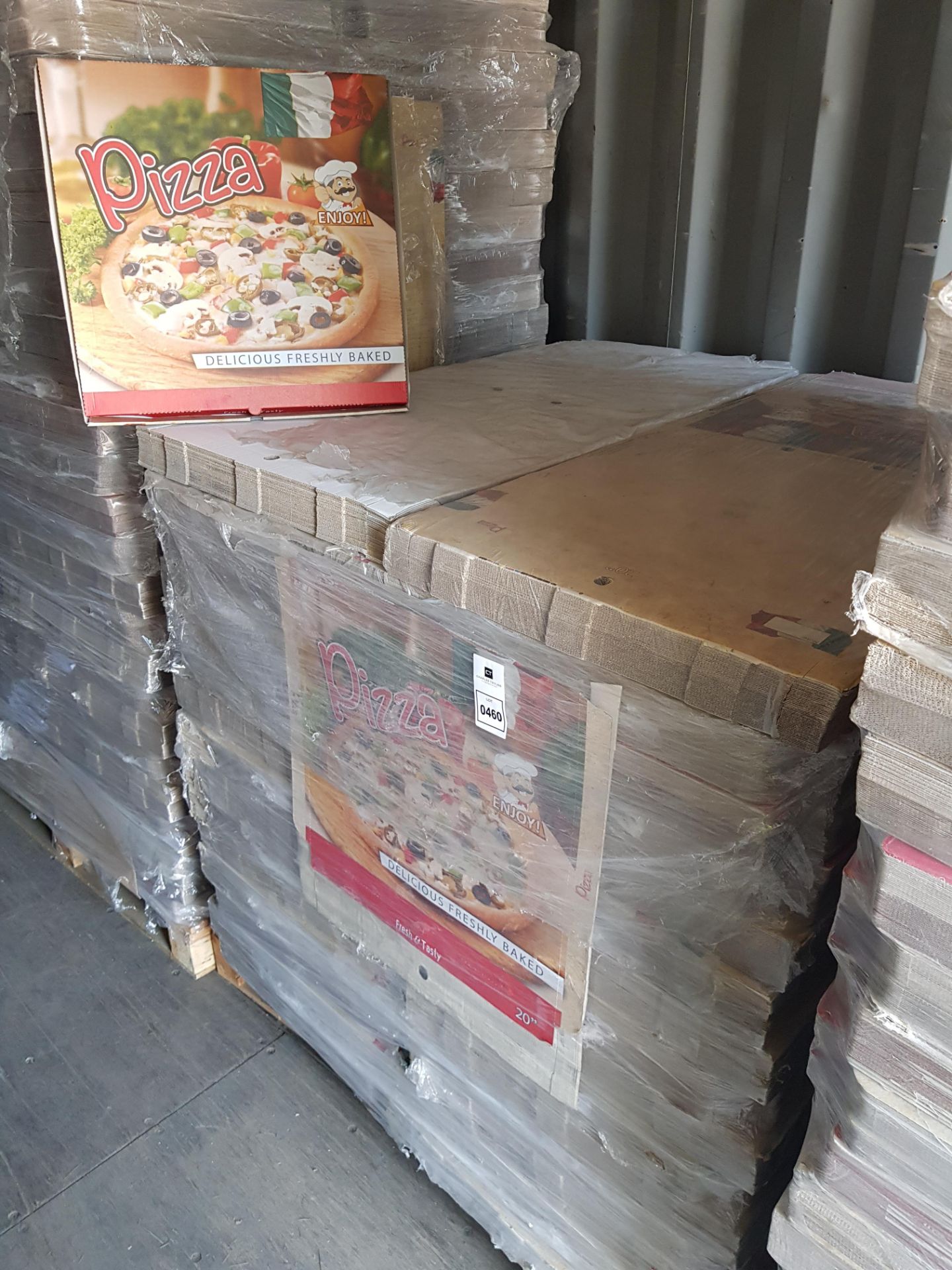 1350 X BRAND NEW 20 INCH PIZZA BOXES ON PALLET