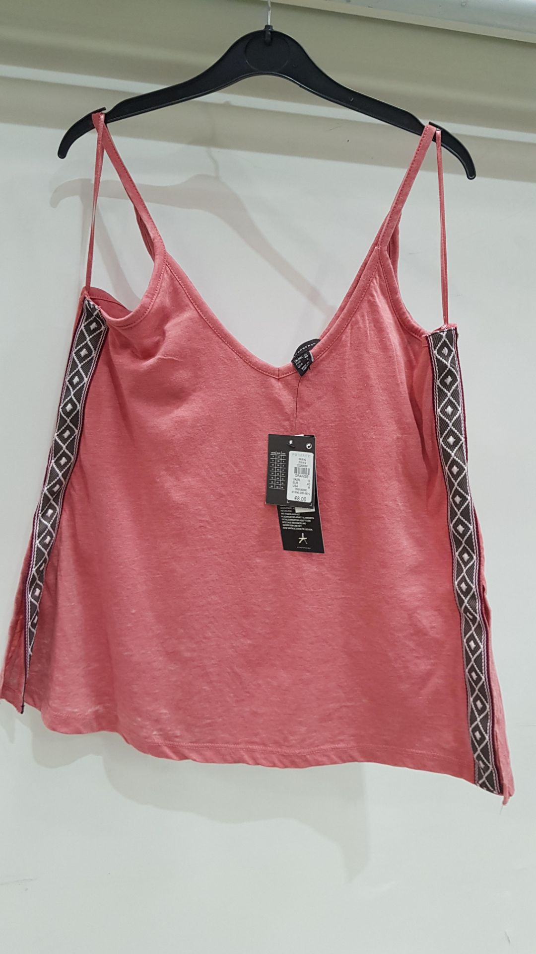 60 X BRAND NEW ATMOSPHERE SHOULDER STRAP PINK TOP ALL IN VARIOUS SIZES (UK 6,8, 10, 12, 14, 16,