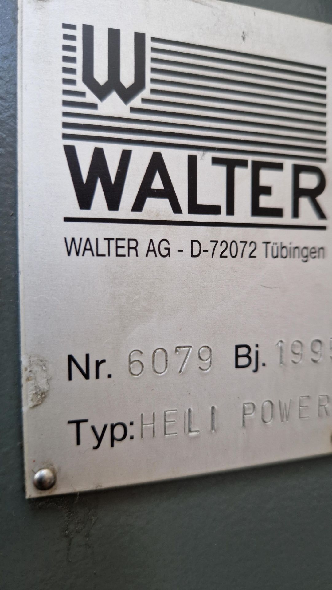 WALTER HELITRONIC POWER, SERIAL NUMBER 6079, YEAR 1995 - Image 6 of 6