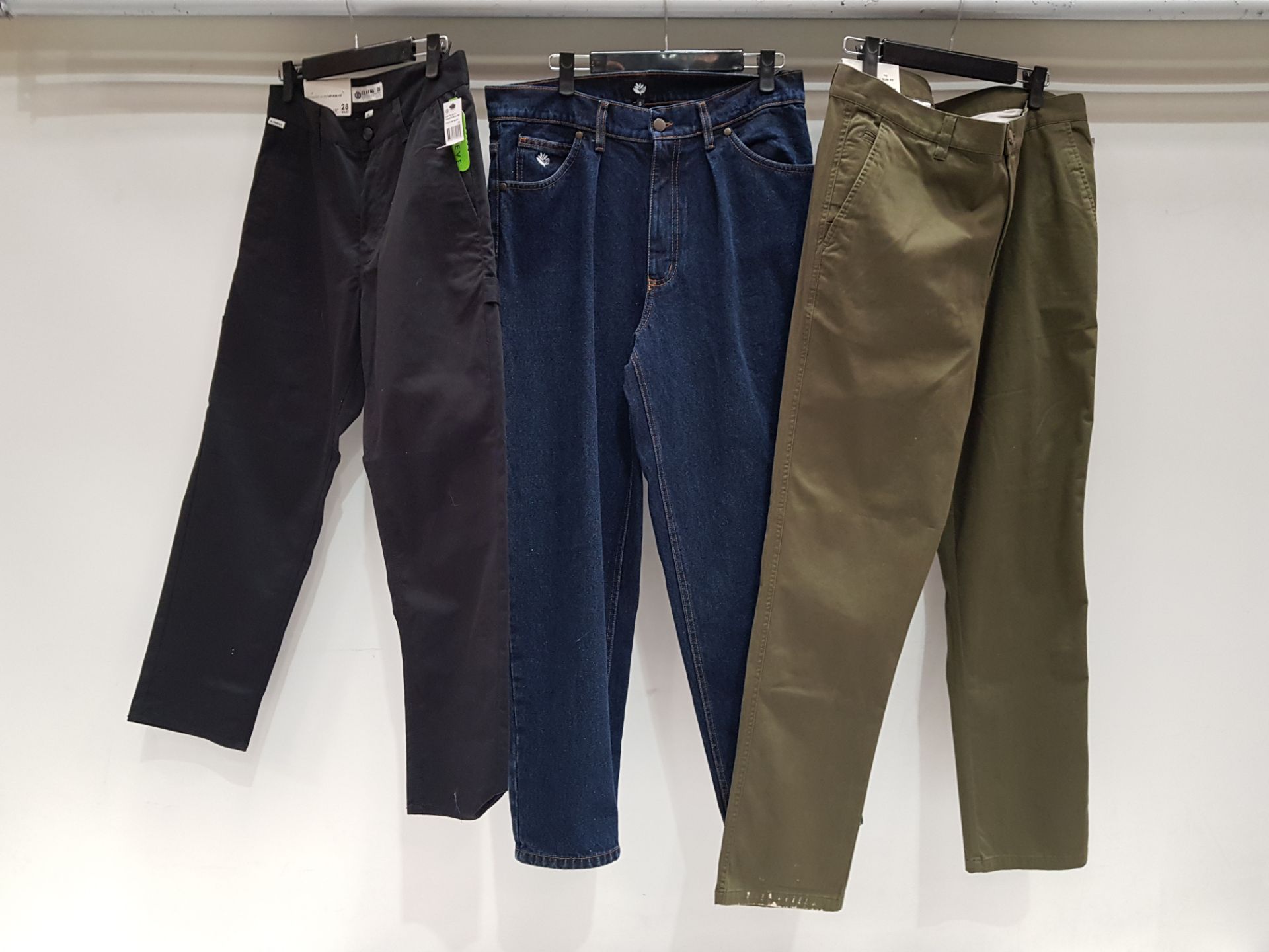 11 X BRAND NEW MIXED SKATEBOARDING PANTS TO INCLUDE ELEMENT / MAGENTIA ALL IN VARIOUS SOLOURS AND