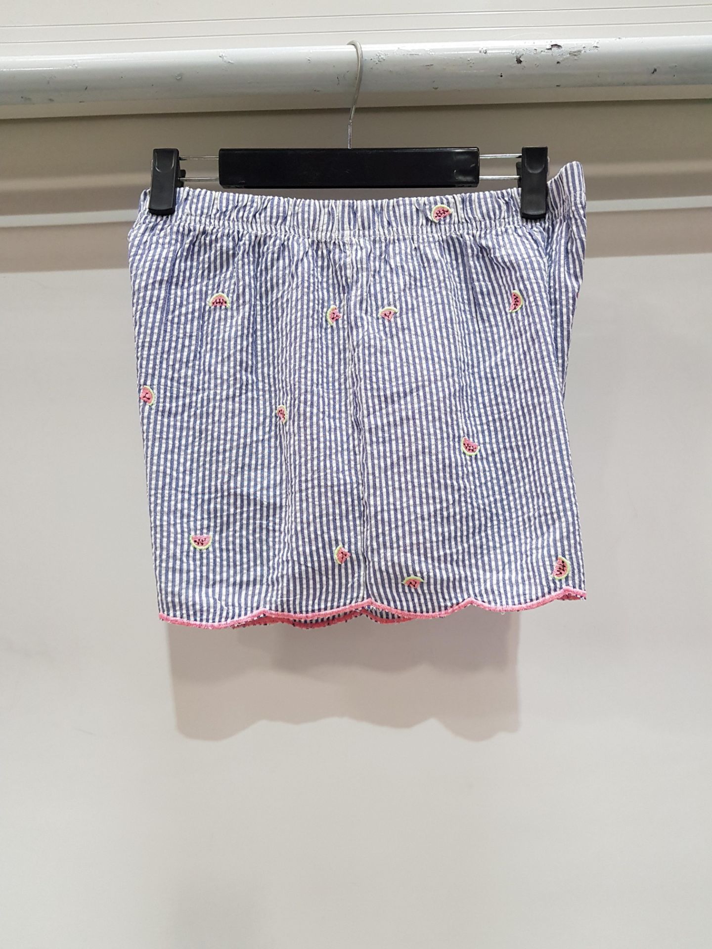 225 X BRAND NEW GEORGE STRIPE PRINT SHORTS IN MIXED SIZES TO INCLUDE 8-10 AND 12-14