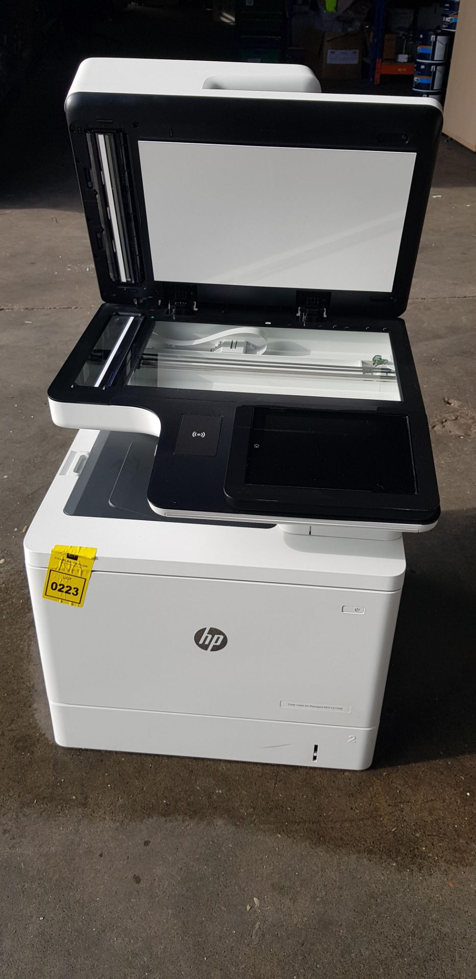 1 X HP COLOR LASET JET MANAGED MFP E57540 / PHOTOCOPIER PRINTER - WITH 1 PART PAPER COMPARTMENT