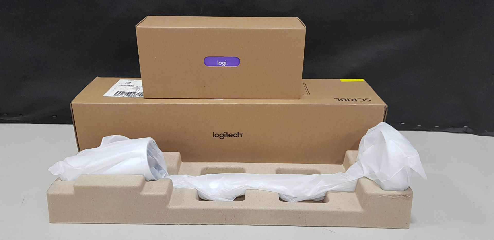 1 X BRAND NEW BOXED LOGITECH SCRIBE ( 960-001332) ( S/N 2120LZA0TBD9) TO INCLUDE CAMERA UNIT /