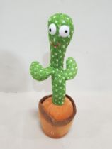 45 X BRAND NEW PACK OF 2 SINGING AND DANCING PLUSH CACTUS - RECORDING FUNCTION - 120 ENGLISH SONGS -