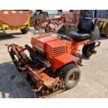 JACOBSEN THREE GANG RIDE ON MOWER, 3493 HOURS, BELIEVED TO BE 2012, FULLY OPERATIONAL WITH KEY