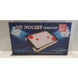 48 X BRAND NEW AIR HOCKEY TABLETOP - INCLUDES TABLE - 2 PUCKS - 2 PADDLES - 48 CM X 28 CM X 6.8 CM -